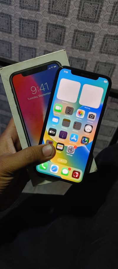 iPhoneX 64GB PTA aprovd with Box an cable 03053372873