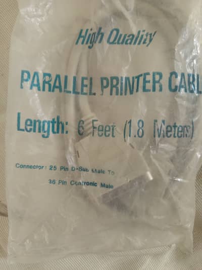 Brand New Parallel Printer Cable (LPT) - 6 Feet