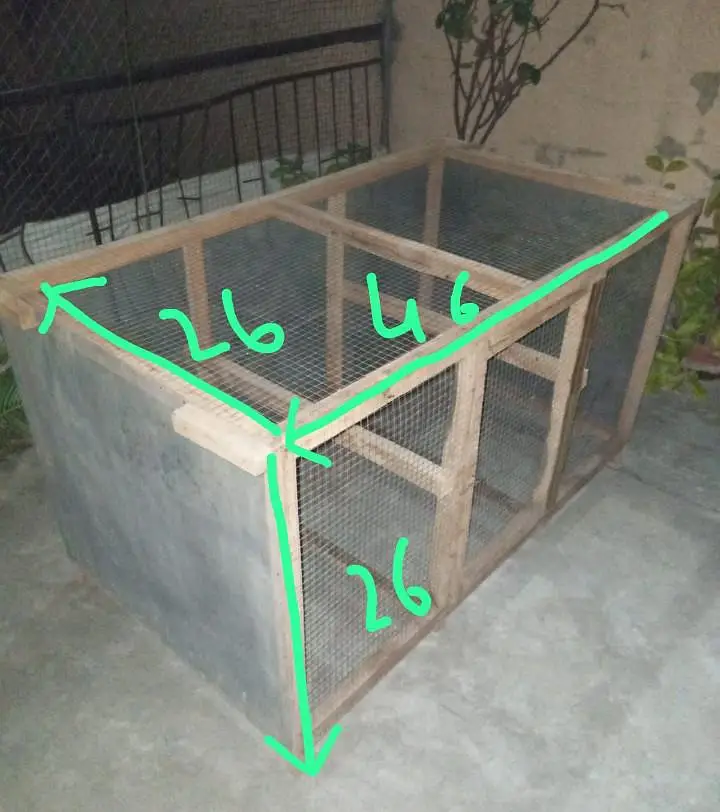 wooden hens/birds cage