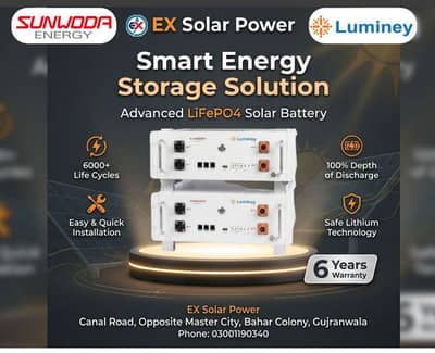 Sunwoda 48V Lithium Battery - 6000+ Cycles - Tier 1 Global Brand