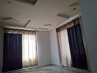 beautifull double curtain  color blue nd white 