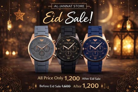 Men's Stainless Steel Chronograph Watch Brown Strap