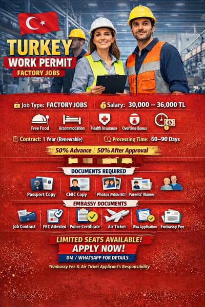 Work Visa , Study Visa In Turkey , Fast Visa Processing