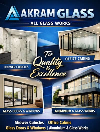 Custom Shower Cubicles in Pakistan  Office Cabin Glass Partition  Glas