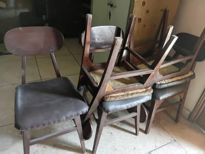 real wooden dinning  chairs