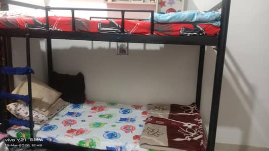 kids bunk beds with mattress