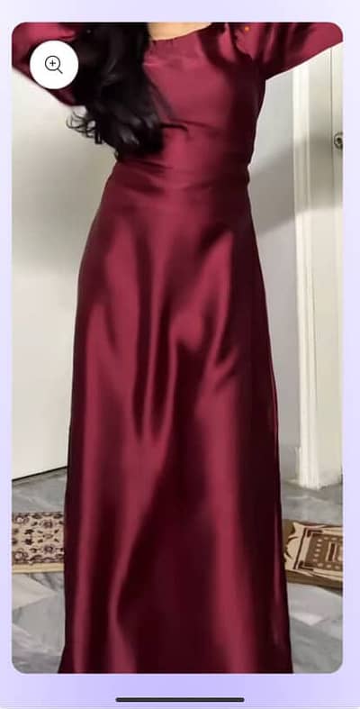 maroon gown