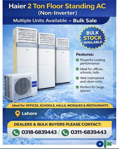 Haier 2 Ton Floor Standing AC – Multiple Units Available
