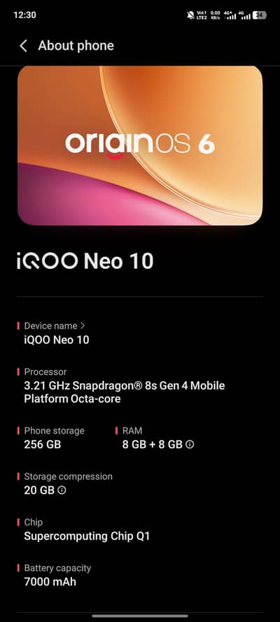 iQoo neo 10