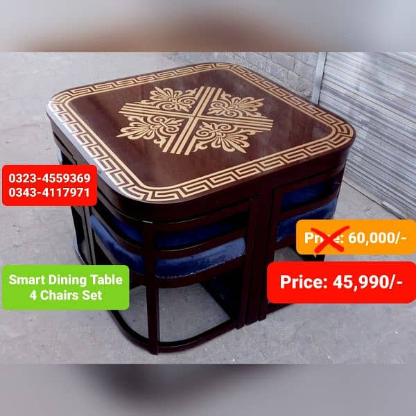 Dining table / Smart dining table / round table dining set / table 1