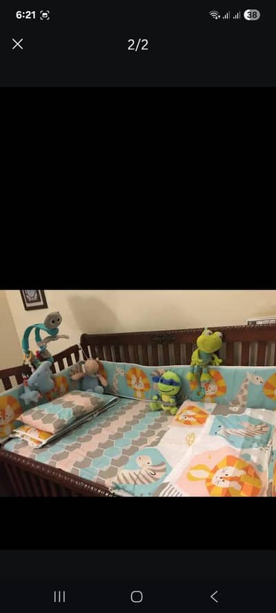 comfortable baby cot with large storage capacity