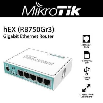 MikroTik RB750Gr3 hEX Gigabit Router – Like New