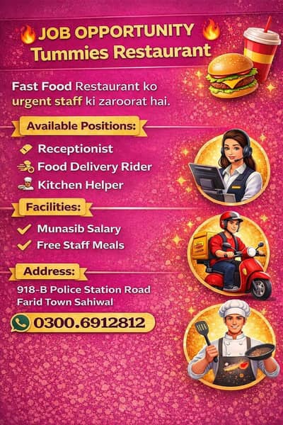 Receptionist / Waiter