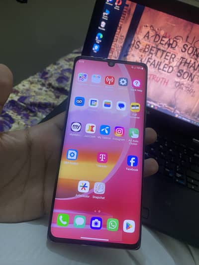 LG Velvet 5G device