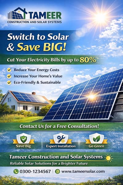 Solar System Installation | Tameer Construction & Solar System | Best