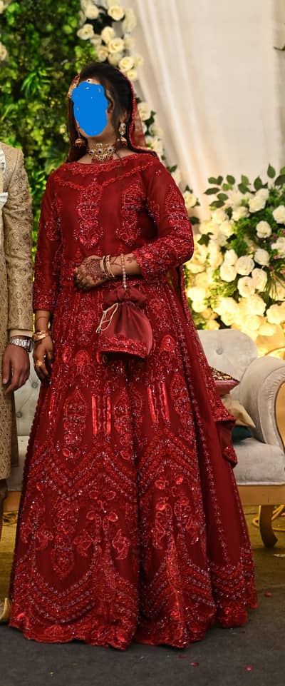 bridal lehenga dress for barat in new condition (used only once)