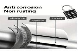 Waterproof Combination Padlock with 4-Digit Code 4