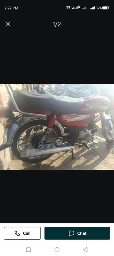 road prince bike CD 70  2019A all original all clear paper red color