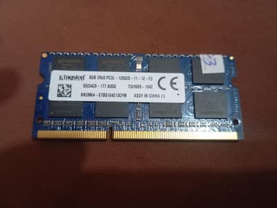 Kingston Ddr3 laptop Ram 8 gb