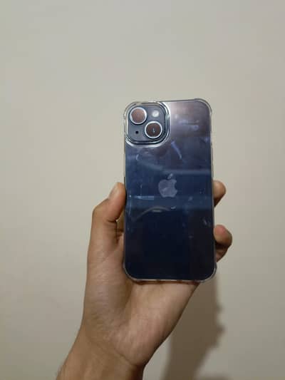 iPhone 14 with charger.