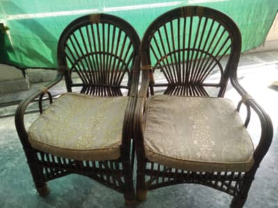 Cane Sofa Set - 2 Two Seater + 3 One Seater _ Good Condition