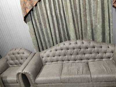 Five seater sofa and table