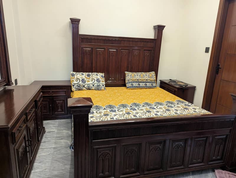 Solid Wood Bed 1