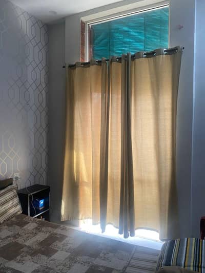 standard size 4 curtains for sale decent color