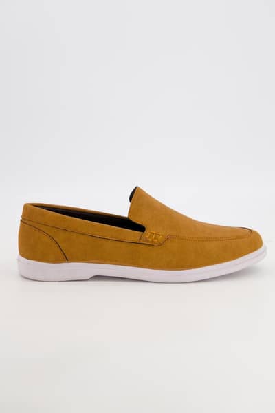 Mustard lether loafers nen firmal casual wear