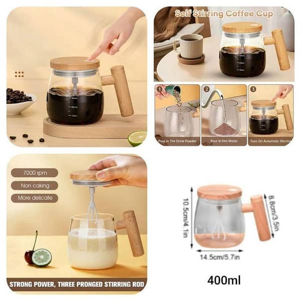 Glass Coffee Mixing Mug Made in China ( Color Box Packaging)