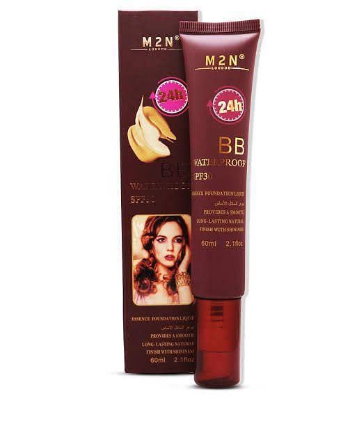 M2N LONDON BB Waterproof SPF30 Essence Foundation 60ml