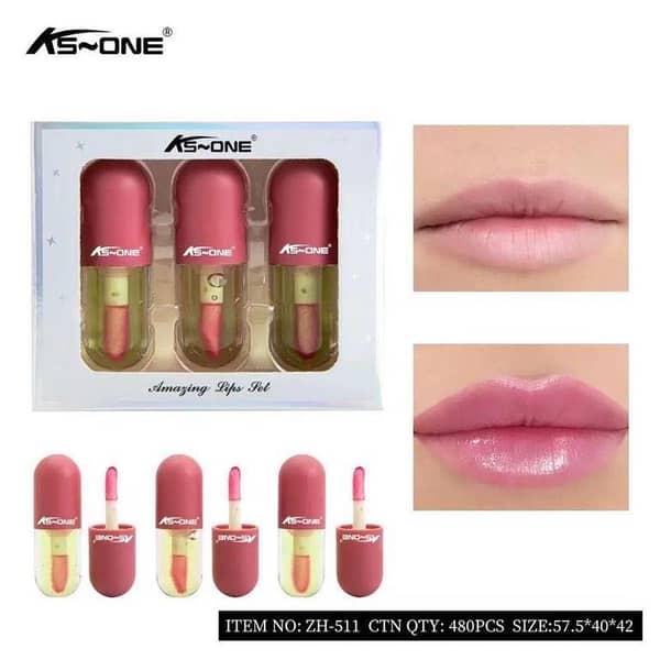 KS~One 3 Pcs Lip Oil Set