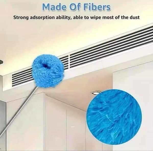 Microfiber Extendable Round Duster ( Random Colors ) Size : Mentioned in Pic