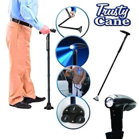 Trusty Cane Foldable With LED Light - Made in China