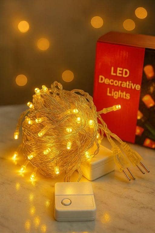 100 Led Bulb Electric Fairy Light Blue Box Rose Gold Light Red Box Warm Light