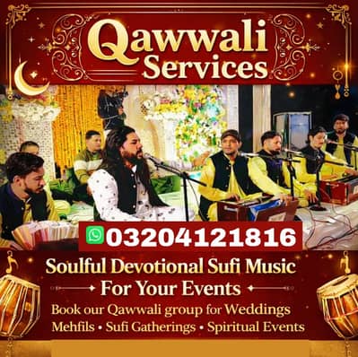 Qawwali / Qawal Service for Mehndi, Barat & Wedding Events