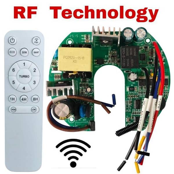 ACDC Ceiling Fan Circuit Big High Power Circuit 60W With Remote Control RF Technology
