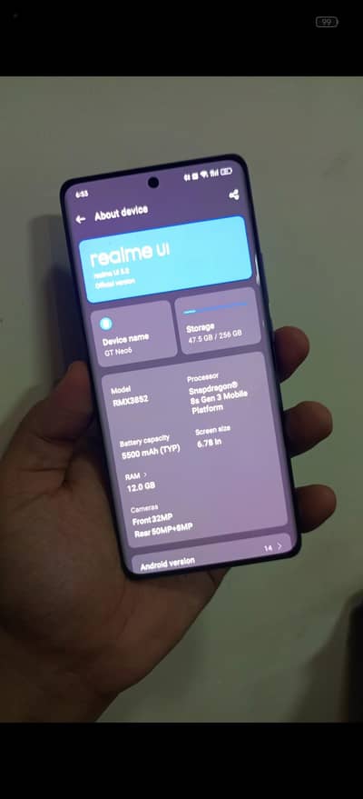 REALME GT 6 NEO - SNAPDRAGON 8S GEN 3, 12GB 256GB