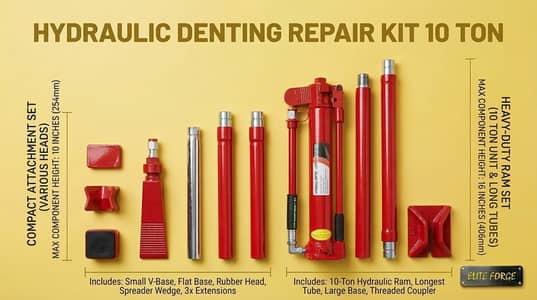 Heavy Duty Hydraulic Body Frame Repair & Denting Kit