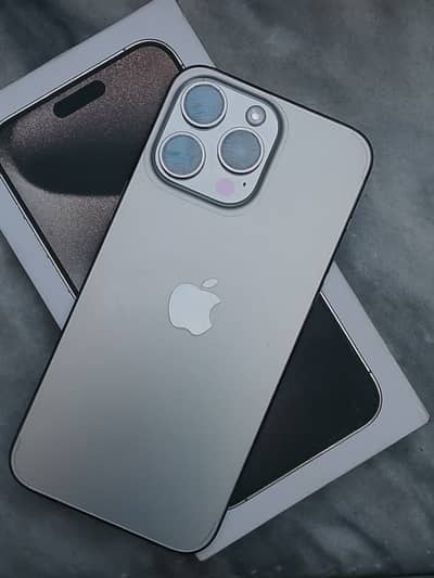 iPhone 15 pro max non pta with box cable 10 by 10