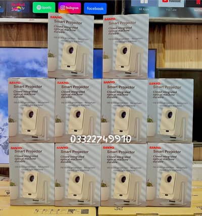 Sanyo HP 30 latest android projector ( fully automatic) 200” 4K displa