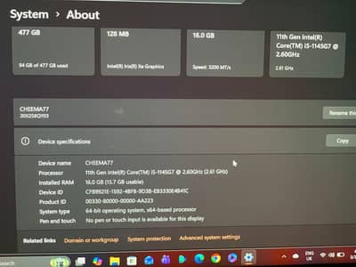 11 Gen Intel Core i5