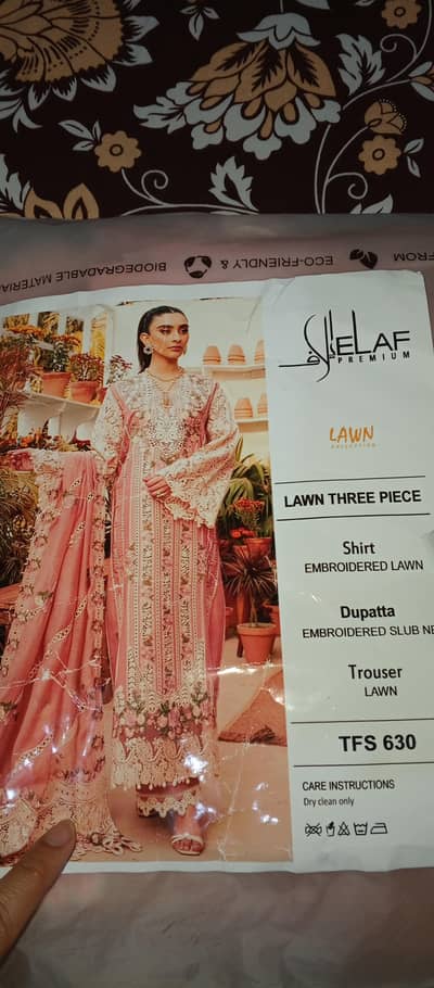 elaf brand unstiched lawn chiken kari