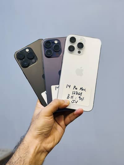 Iphone 14promax 128gb Non PTA Jv Battery Health 90+ Waterpack Stock