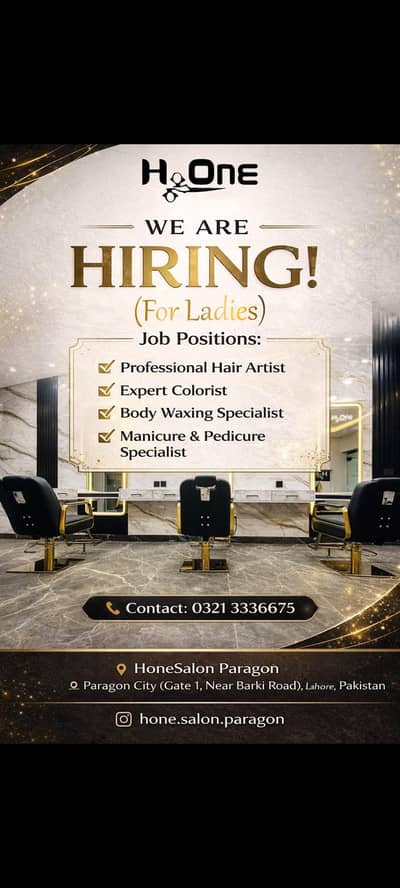 Female Hair Artist,color expert ,body waxing expert meni pedicure