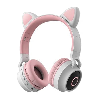 Cross-Border Popular Cat Ears Internet Celebrity Luminous Bluetooth He