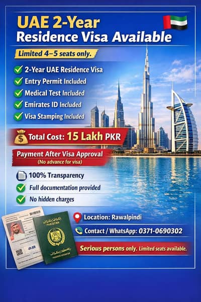 Done based Dubai Visa Available