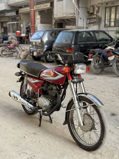 CG 125 Red Karachi No