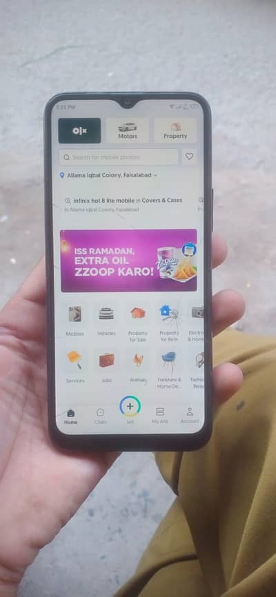 infnix hot 8 lite  4GB rm 64 gbroom