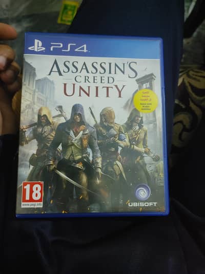 assassin's Creed unity ps4 game DVD 10/10
